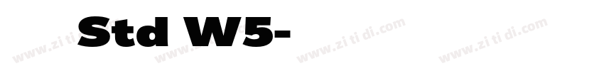 華康儷黑 Std W5字体转换